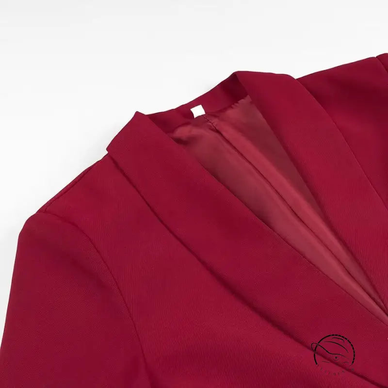 Langry fashion wine-colored draped dress with sheer neckline panel