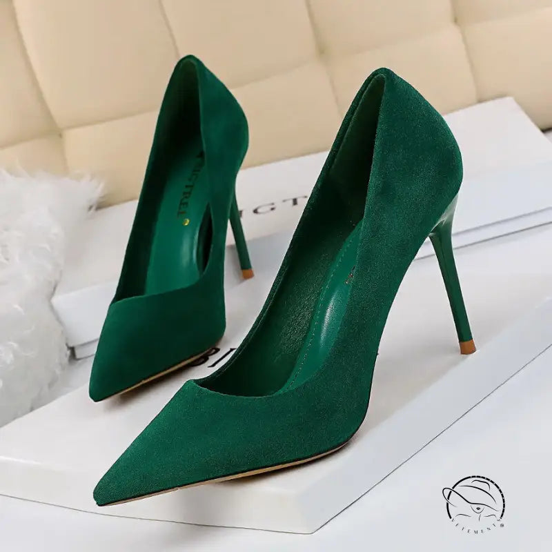 Fashionable Shallow Mouth Pointed High Heels