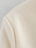 Cozy Langry fashion cream fleece blanket in thickened woolen coat