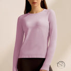 Pink langry ribbed knit running sweater in fashion ملابس