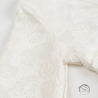 Cream-colored floral brocade scarf with embroidery for Langry fashion dress