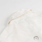 White lace Langry fashion baby dress with ruffled hem