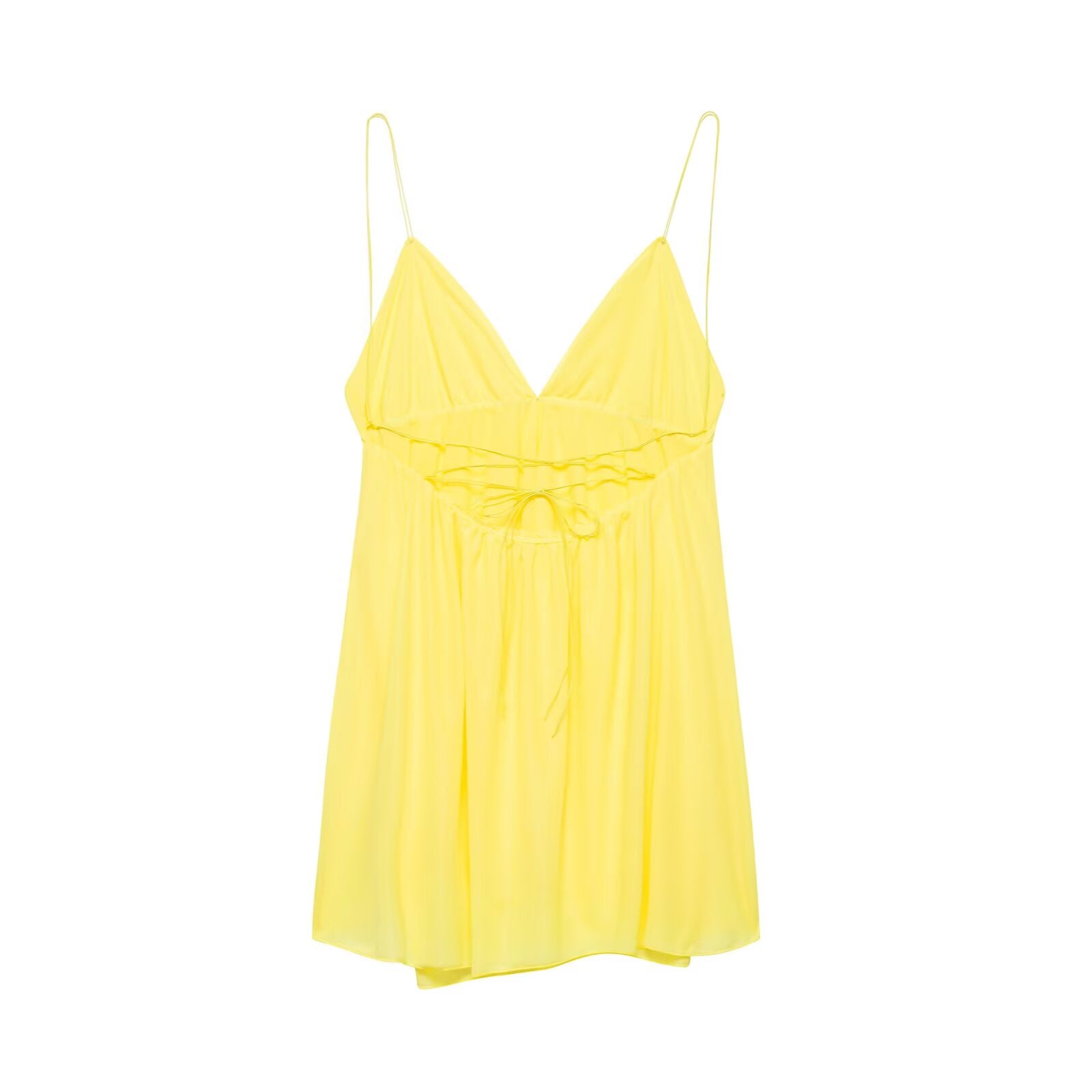 Beautiful Slim Fit High Waist v Neck Strap Backless Dress