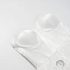 White satin bra with padded cups in early spring floral tube top dress