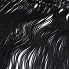 Black fringed Langry necklace in cute short embroidery dress