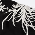 Black and white floral embroidered t-shirt in Langry fashion dress