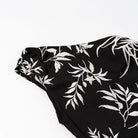 Black and white floral embroidery dress by Langry fashion