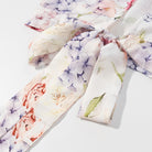 Langry enchanting halter floral skirt set in pastel scarf print