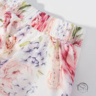 Langry fashion ملابس: floral chiffon skirt with elastic waist and ruffle hem