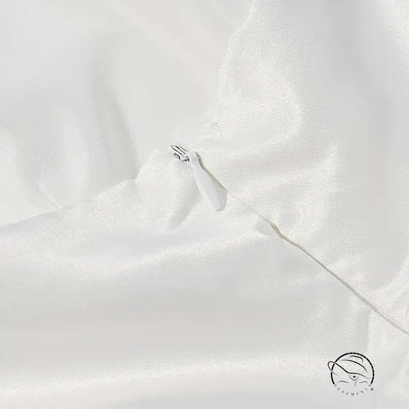 Elegant fitted waist bowknot lace dress with white satin, lace trim, silver button