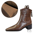 Dark brown with thin lining