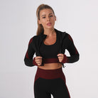 Seamless Yoga Workout Outfit Three Piece Set
