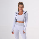 Seamless Yoga Workout Outfit Three Piece Set
