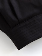 Black satin skirt with sheen, hemline for Langry fashion ملابس