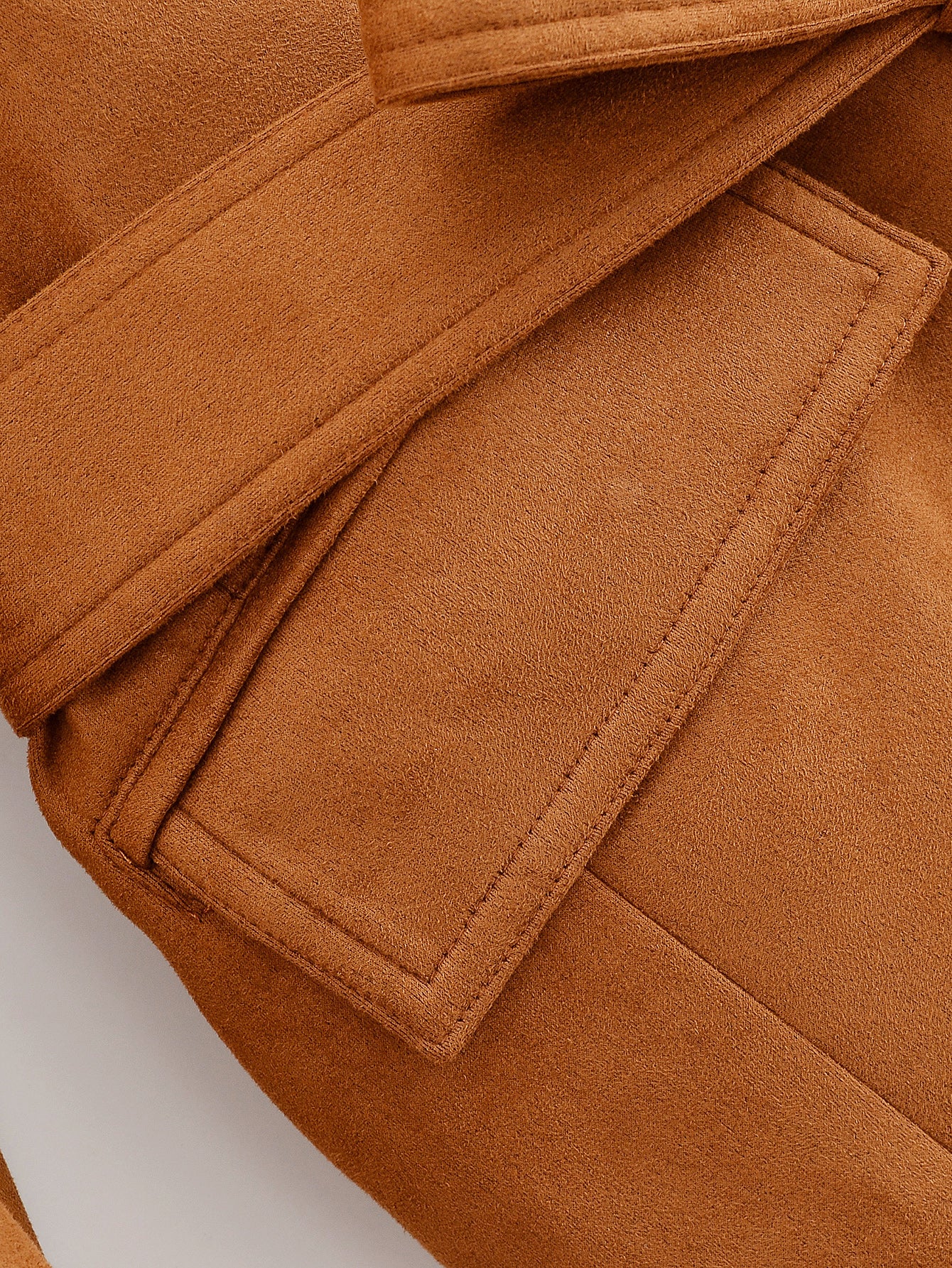 Elegant langry fashion brown quilted jacket with fur trim, ملابس suede blazer