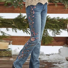 Retro High Waist Thickened Jeans