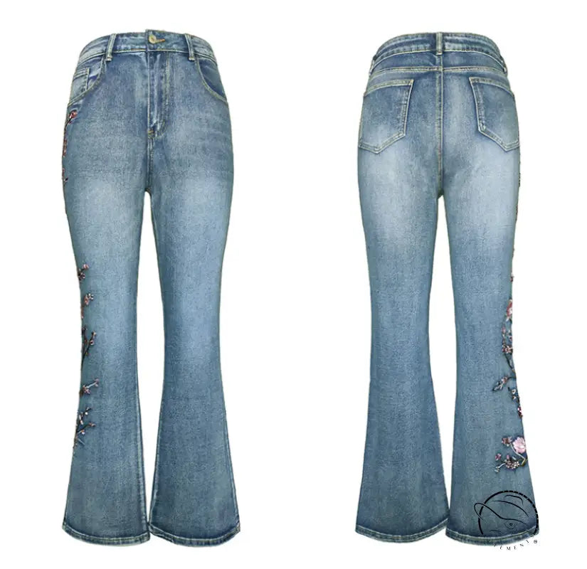 Retro High Waist Thickened Jeans