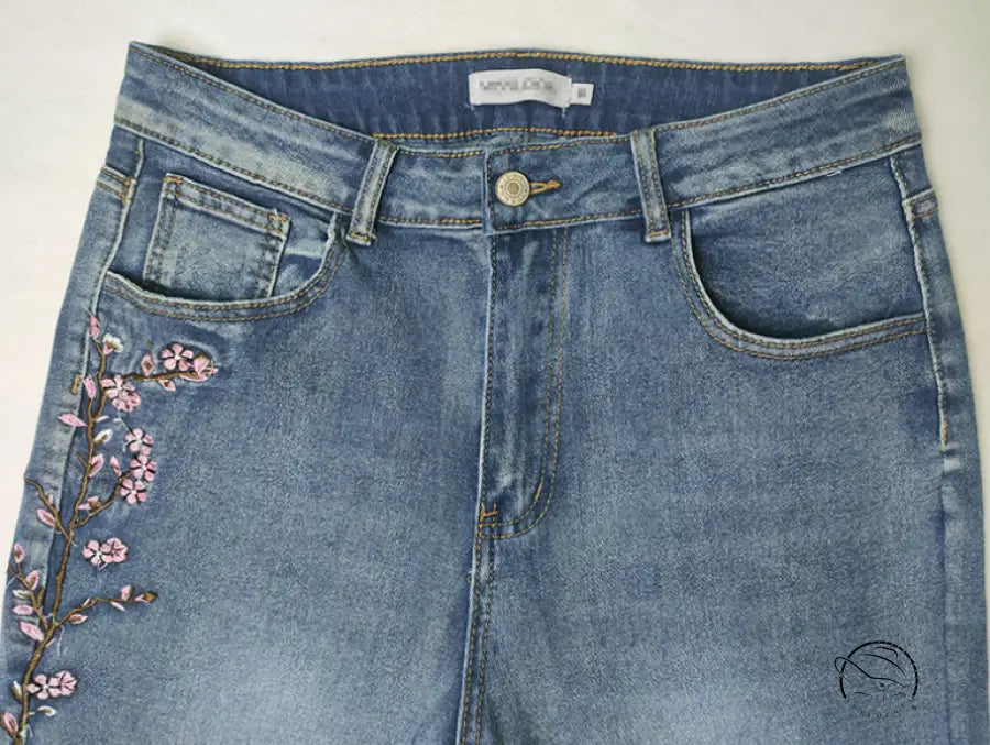 Retro High Waist Thickened Jeans