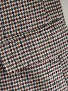 Plaid wool langry fashion blazer in green, red, brown hues
