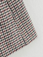 Langry winter retro casual blazer in red green white houndstooth fashion fabric