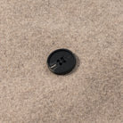 Black langry fashion coat button with two holes in woolen style