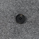 Langry fashion black circular button for woolen coat, 3 holes, plastic metal