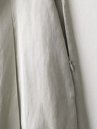 White zippered Langry fashion blazer in elegant satin pants set