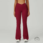 Cross Waist Wide Leg Bootcut Trousers Outdoor