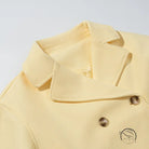Langry fashion yellow chef jacket in gorgeous short woolen coat style