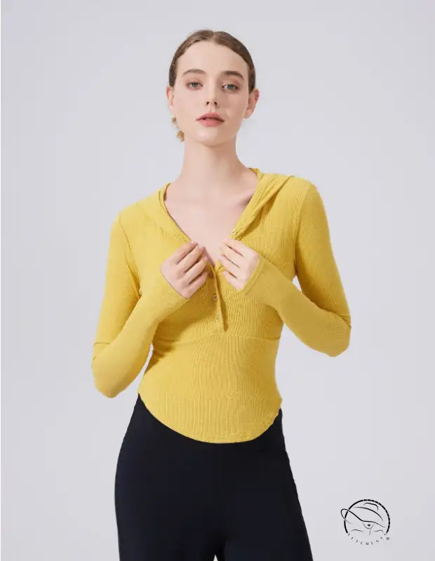 Warm Hoodie Slimming Tops Outerwear Workout