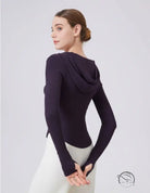 Warm Hoodie Slimming Tops Outerwear Workout