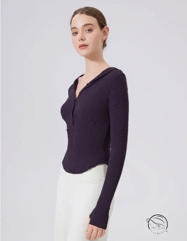 Warm Hoodie Slimming Tops Outerwear Workout