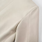 Beige cotton bed skirt with subtle texture in Langry fashion ملابس