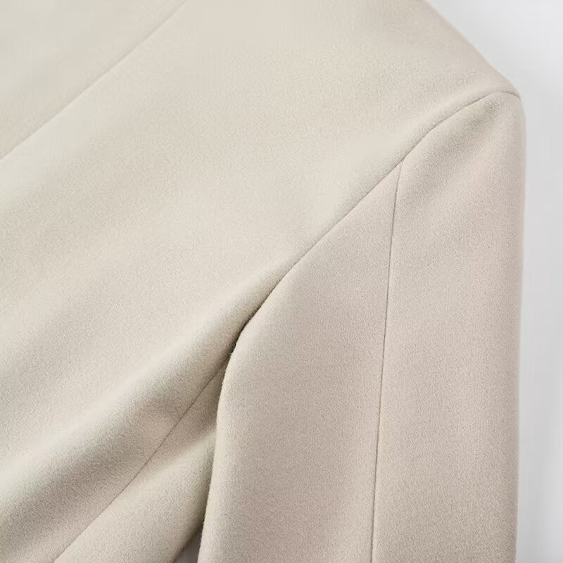 Beige cotton bed skirt with subtle texture in Langry fashion ملابس