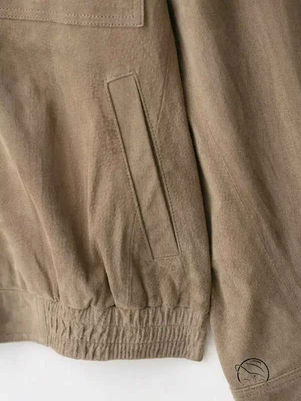 Elegant suede coat with langry fashion خاكي corduroy cargo pants