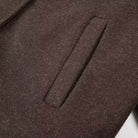 Langry fashion brown wool gloves with elastic wristbands for casual coat