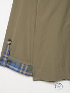 Khaki pants with plaid lining in Langry fashion ملابس