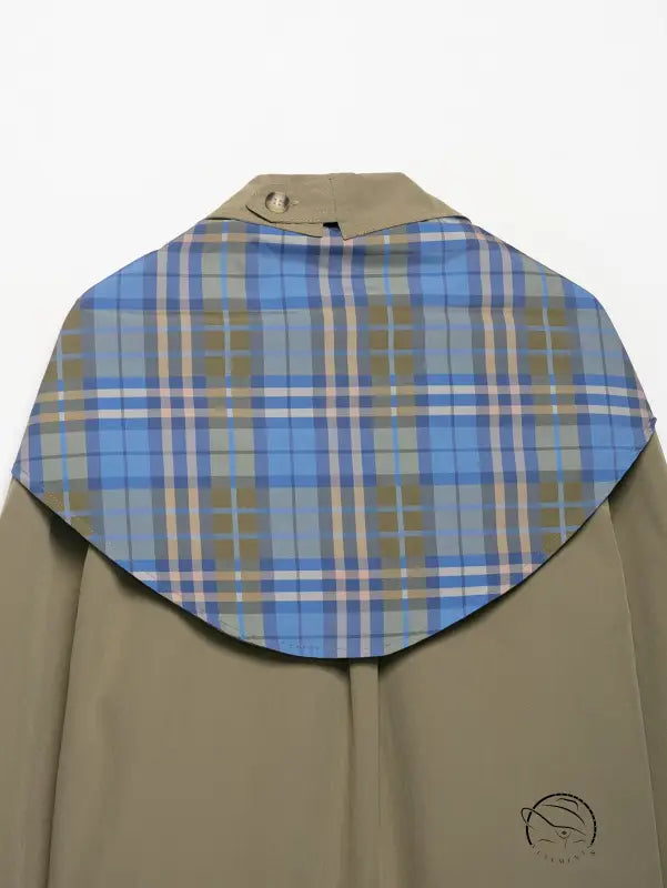 Burberry plaid shirt collar in Langry fashion ملابس scarf coat