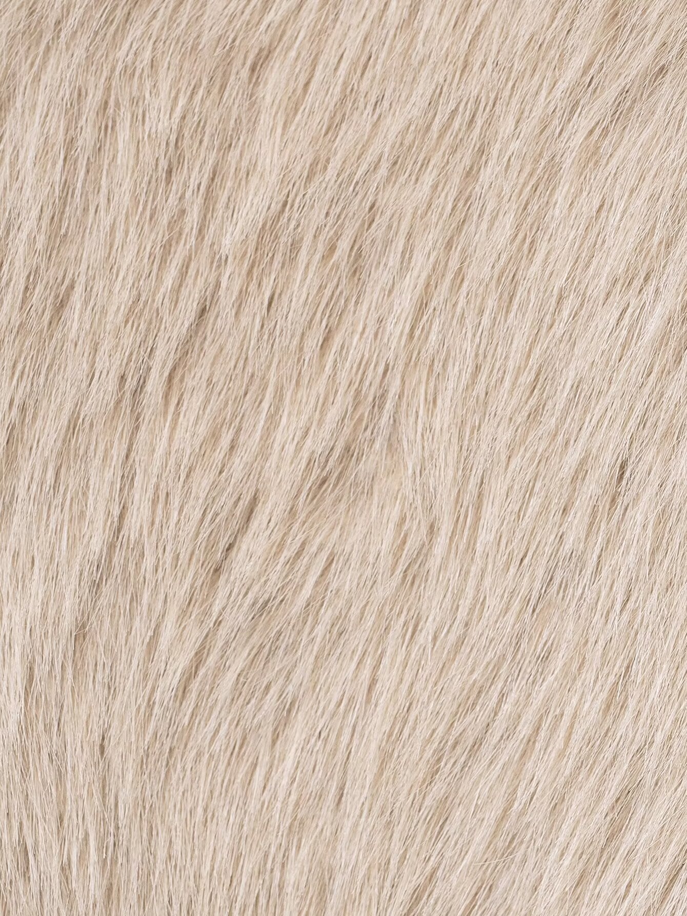 Fashionable warm langry double-sided wool jacket in light beige plush fur texture