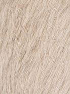 Fashionable warm langry double-sided wool jacket in light beige plush fur texture