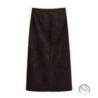 Brown leather apron with pockets for langry fashion ملابس skirt