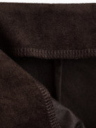 Langry fashion brown fleece-lined jacket with zipper, displayed on sheath skirt