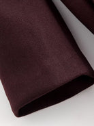 Brown felt fabric roll for Langry urban retro woolen overcoat in fashion ملابس