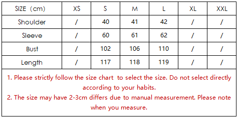 جدول مقاسات معطف Langry الأنيق لمعطف الصوف المريح ذو الياقة والحزام