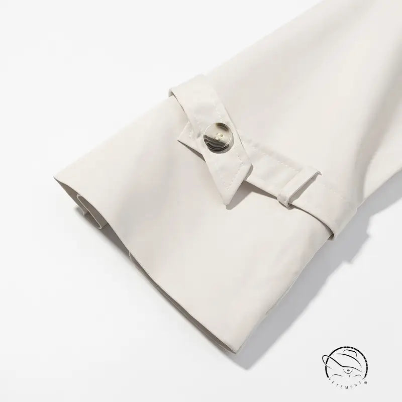 Langry windbreaker winter jacket cream shirt cuff detail