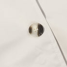 White button on Langry fashion jacket shirt, stylish winter windbreaker apparel