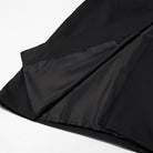 Fashionable langry black nylon rain jacket hood with waterproof drawstring