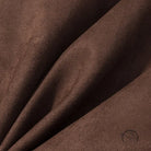 Fall Unique Fur Collar Suede Jacket in brown suede fabric with soft textured surface and subtle sheen