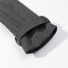 Langry fashion charcoal gray wool knee-high boot with jacket