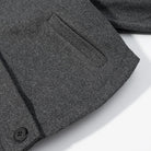 Charcoal gray wool blazer in Langry fashion ملابس jacket